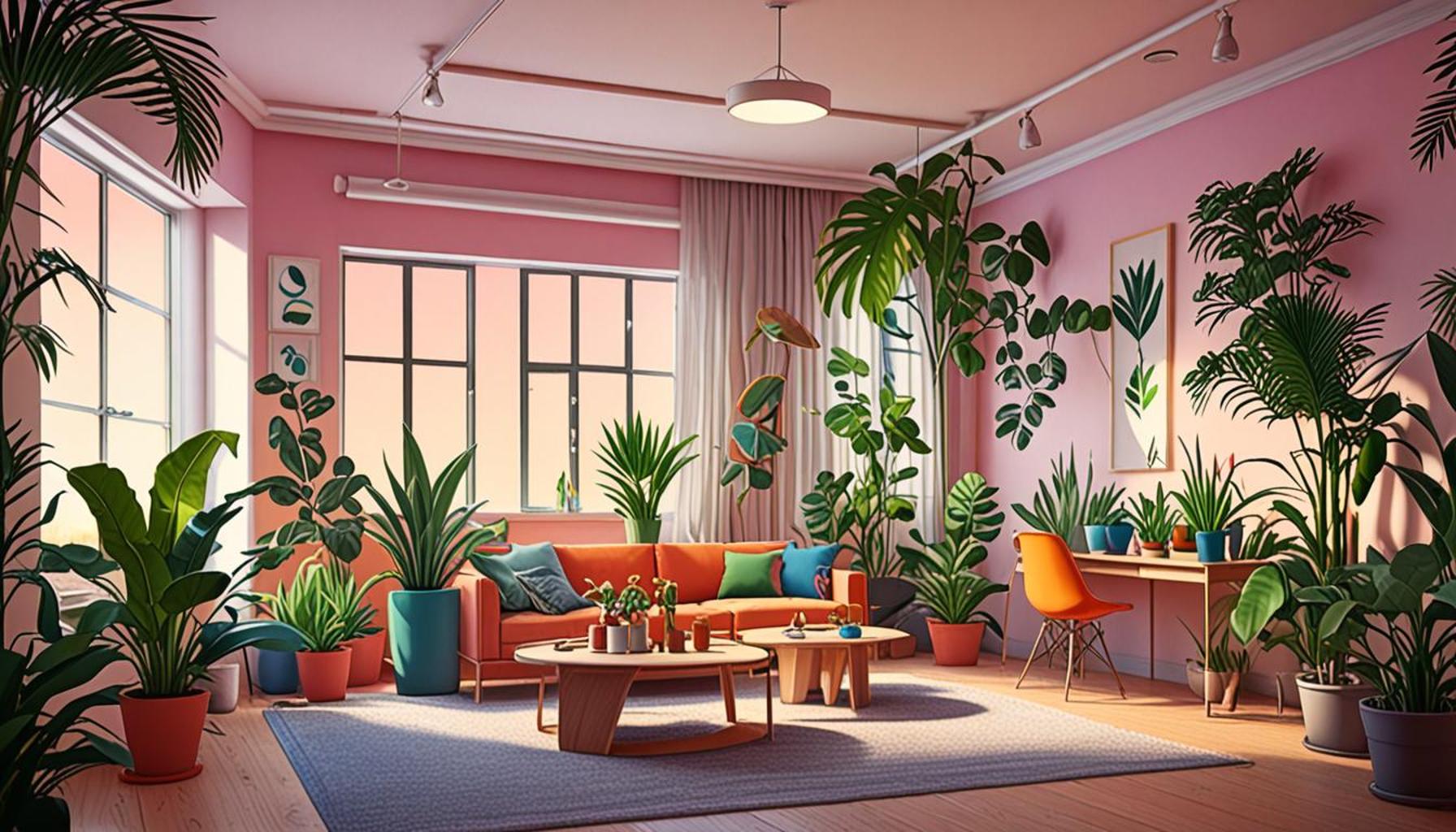 Creating Calm Zones: The Role of Plants in the Organization and Aesthetics of Spaces