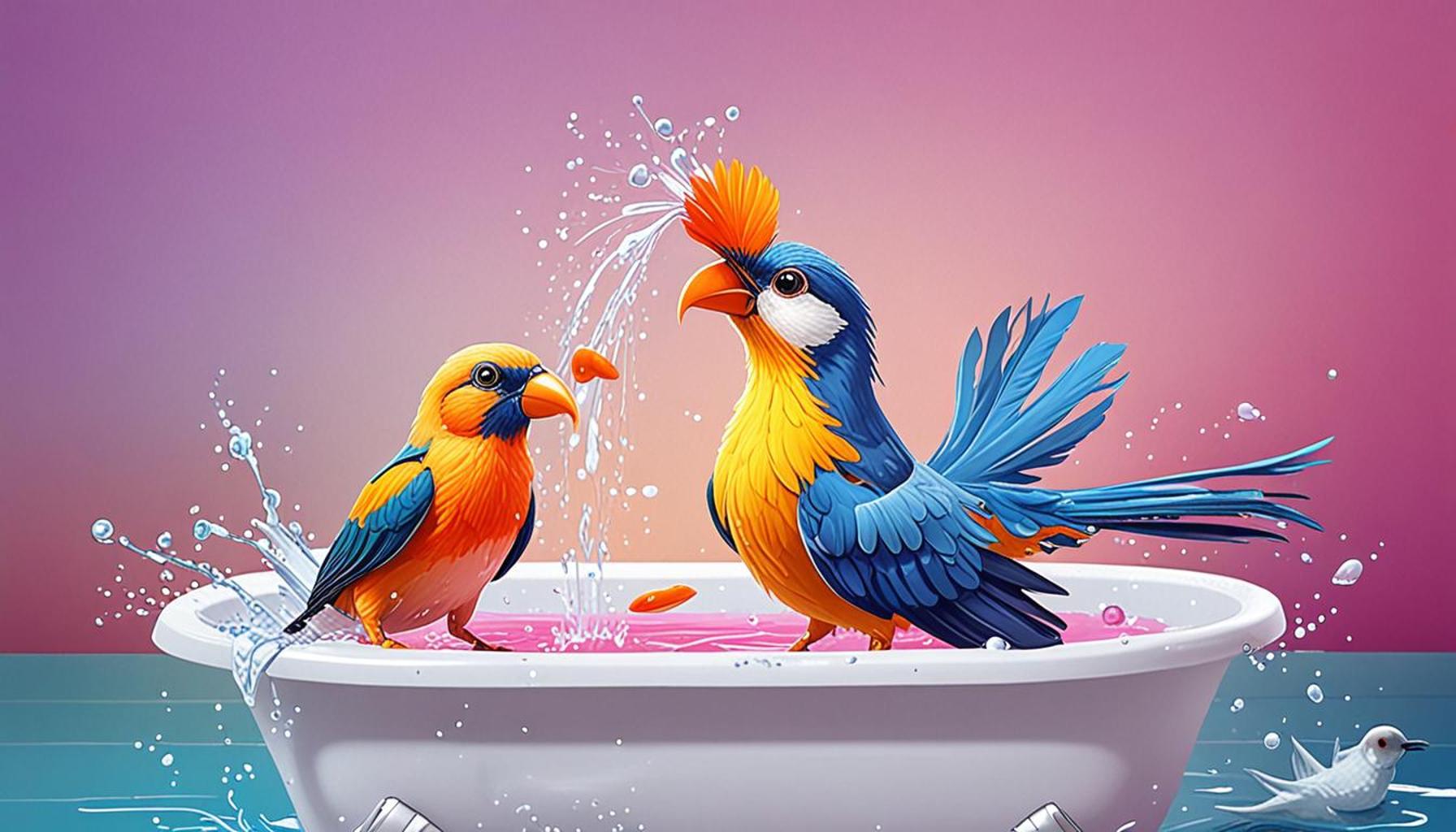 How to Train Your Bird to Enjoy Bath Time
